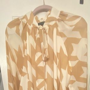 Brand New!!! Eloquii Tan and White Dress👠👠👠